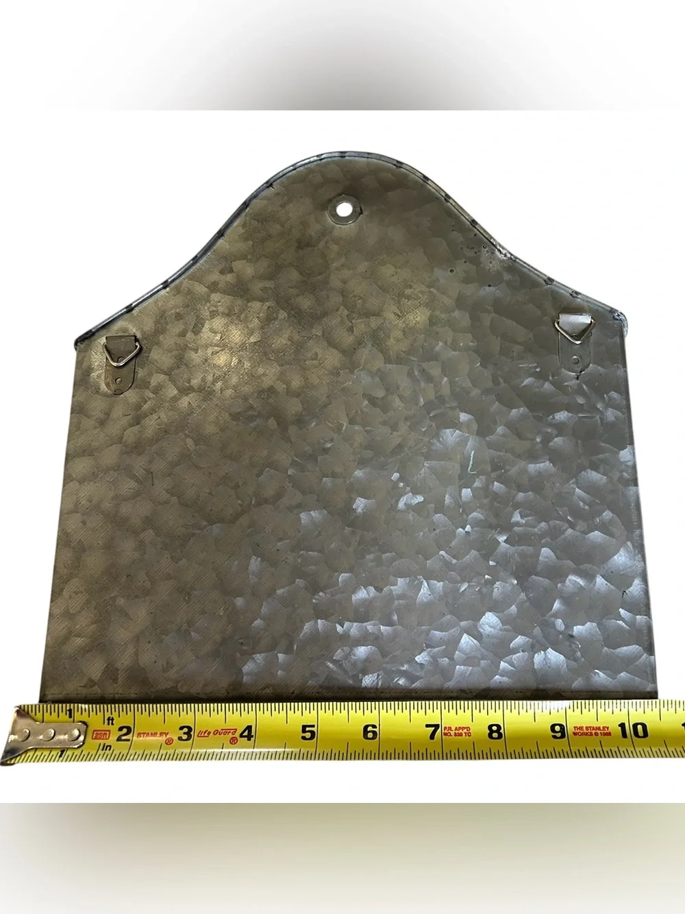 Galvanized Metal Wall Mail Organizer Rustic Farmhouse Letter Holder Wall Pocket